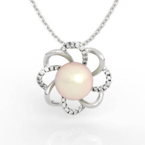 Flower Pearl Pendant 3D Jewelry Model File PD-SP-PL-FL-0002