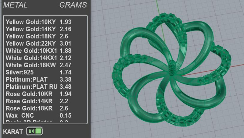 Flower Pearl Pendant 3D Jewelry Model File PD-SP-PL-FL-0002