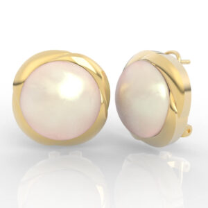 Half-Round Pearl Earrings ER-NP-PL-FS-0001