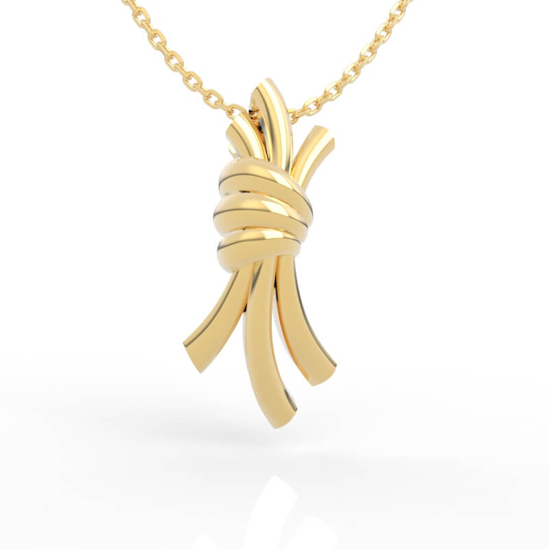 Knot Pendant Necklace 3D Jewelry Model File STL PD-NP-NG-FS-0002