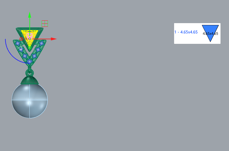 Triangle Diamond Pearl Earrings 3D Jewelry Model ER-PV-PL-TR-0001