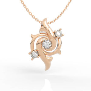 Abstract Swirl Necklace 3D Jewelry Model File STL PD-SP-RO-FS-0009