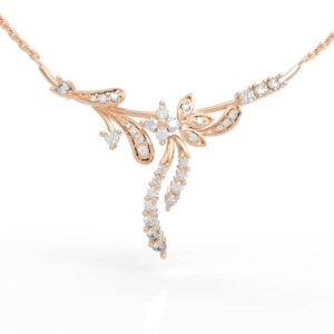 Diamond Floral Pendant 3D Model PD-PV-RO-FL-0010