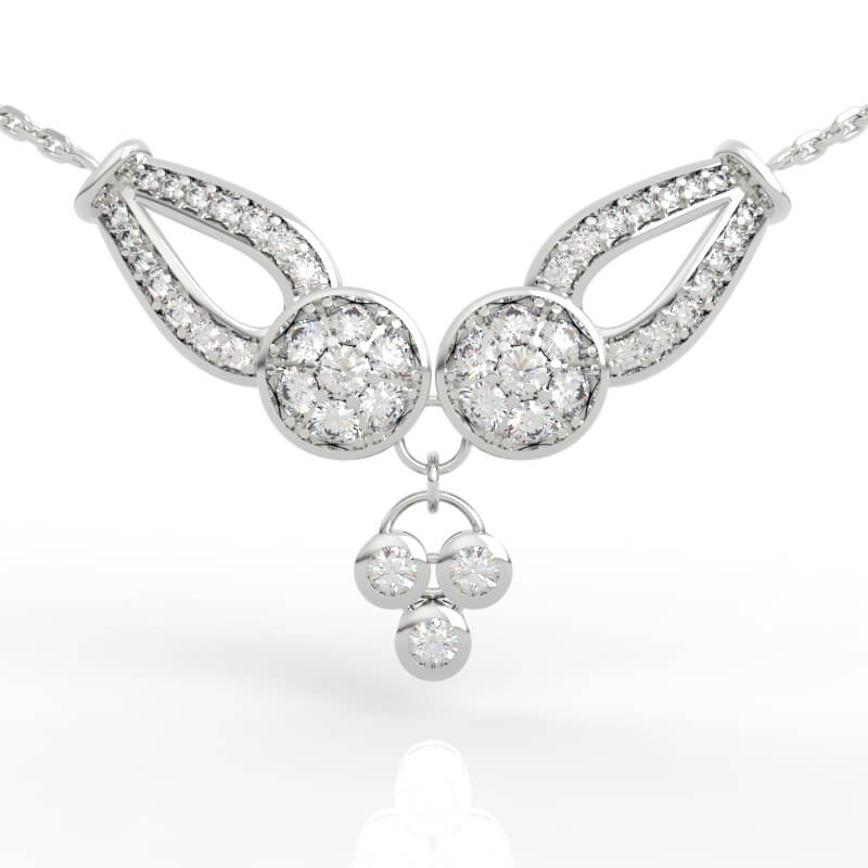 Diamond Pendant Necklace 3D Model PD-PV-RO-FS-0010