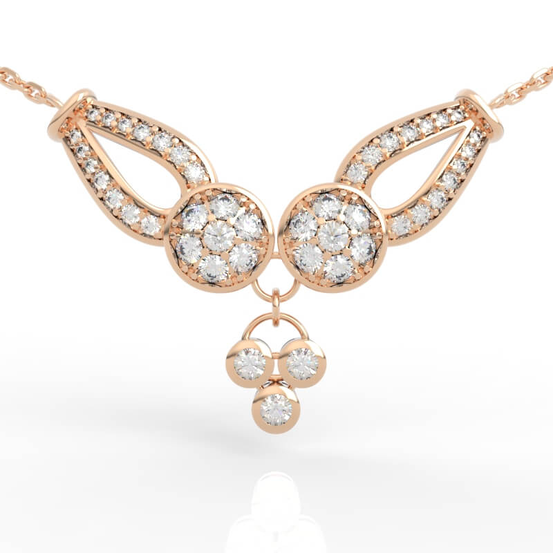 Diamond Pendant Necklace 3D Model PD-PV-RO-FS-0010