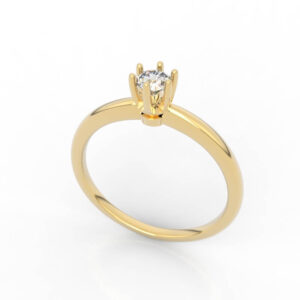 Solitaire engagement ring 3d model EG-SP-RO-FS-0016
