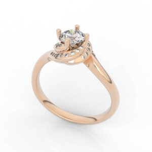 Spiral Diamond Ring 3d Model EG-SP-RO-FS-0017