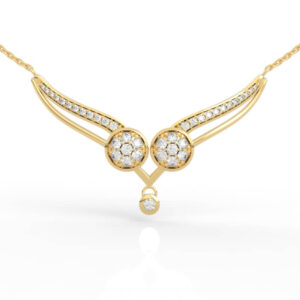 V-Shaped Diamond Pendant Necklace 3d model PD-PV-RO-FS-0009