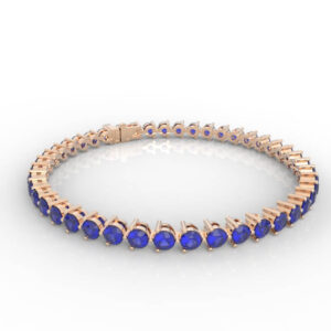 10 Point Gem Or Diamond Tennis Bracelet Model BR-PV-RO-FS-0015