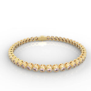 Bezel Set 0.05 Carat Tennis Bracelet Model BR-PV-RO-FS-0016