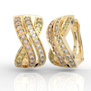 Crossover Clip-on Earrings 3D Model ER-PV-RO-FS-0006