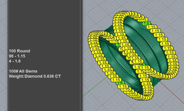 3d Rings Loading Customizable engraved Spring-loaded ring model for 3D Printing