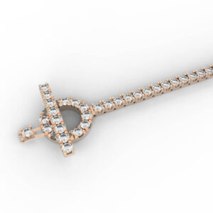 Diamond Tennis Bracelet with Toggle Clasp jewelry 3d model BR-PV-RO-FS-0004