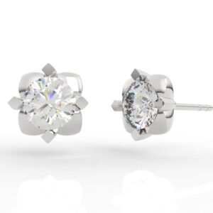 Four Prong Diamond Studs Earrings Model ER-SP-RO-FS-0006