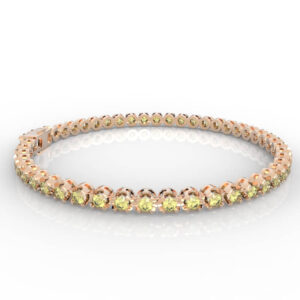 Single 0.03-0.05ct Gem Or Diamond Tennis Bracelet Model