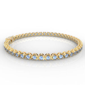 Single 0.03-0.05ct Gem Or Diamond Tennis Bracelet Model