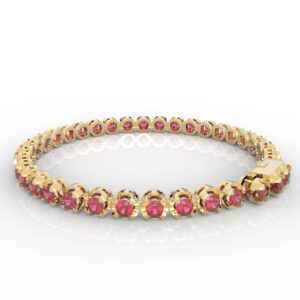 Single 0.06-0.08ct Gem Or Diamond Tennis Bracelet Model