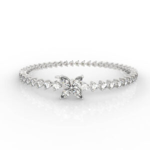 Marquise Diamond Flower Bracelet Model BR-PV-RO-FL-0002