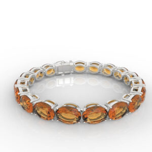 Oval Cut Diamond Tennis Bracelet 3D Model BR-PV-OV-FS-0001