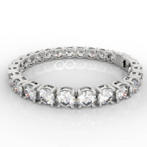 Prong Set 0.7ct Diamond Or Gem Tennis Bracelet Model BR-PV-RO-FS-0013