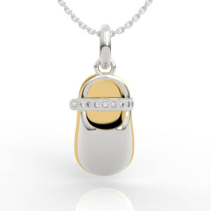 Baby Shoe Charm Pendant Model PD-SP-RO-FS-0012