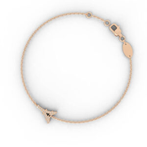 Diamond Eiffel Tower Charm Bracelet Model BR-PV-RO-FS-0019