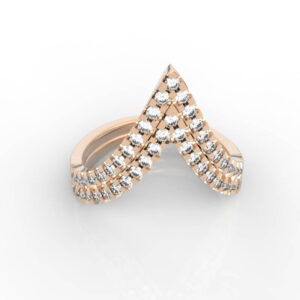 Geometric V Shape Diamond Ring Model RG-PV-RO-FS-0013