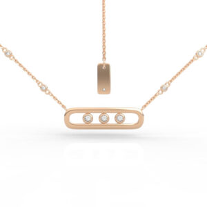 Move Diamond Pendant Necklace Model PD-SP-RO-FS-0010