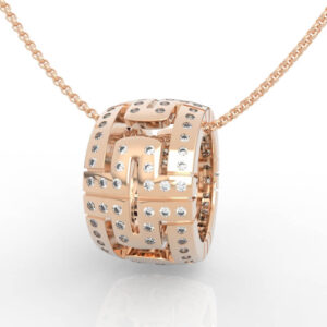 Basket Weave Pendant Necklace 3D Model PD-PV-RO-FS-0019