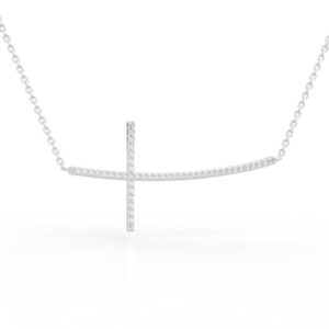 Curved Cross Pendant Necklace 3D Model PD-PV-RO-MH-0004