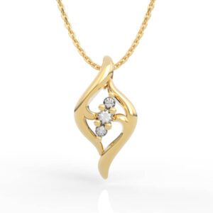 Diamond Twist Pendant Necklace 3D Model PD-SP-RO-FS-0022
