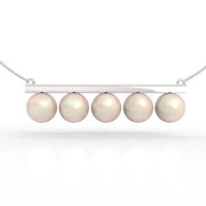 Floating Pearl Bar Necklace Model PD-NP-PL-FS-0002