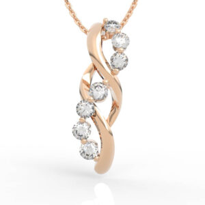 Infinity Diamond Pendant Necklace 3D Model PD-SP-RO-FS-0025