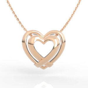 Interlocked Hearts Pendant 3D Model PD-NP-NG-HS-0002