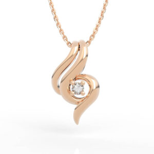 Swirl Diamond Pendant 3D Model PD-SP-RO-FS-0021