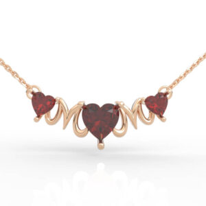 Triple Heart MOM Necklace 3D Model PD-SP-RO-HS-0011