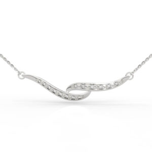 Wave Diamond Pendant Necklace 3D Model PD-PV-RO-FS-0025