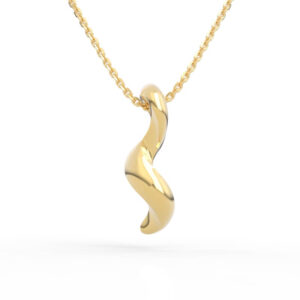 Wave Spiral Pendant Jewelry 3D Model PD-NP-NG-FS-0004