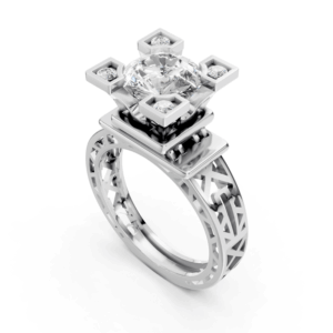2ct Eiffel Tower Engagement Ring EG-SP-RO-FS-0024