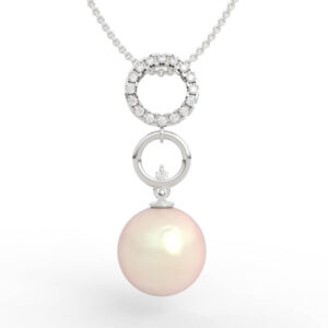 Circle Pearl Pendant Diamond PD-SP-PL-FS-0010