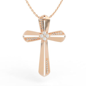 Diamond Cross Pendant PD-SP-RO-MH-0008