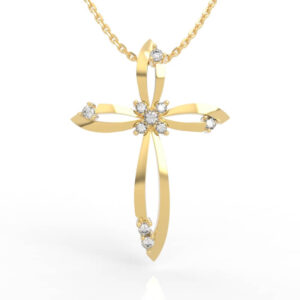 Diamond Cross Pendant PD-SP-RO-MH-0012