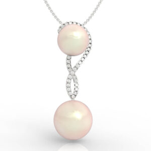Double Pearl Infinity Necklace PD-PV-PL-FS-0015