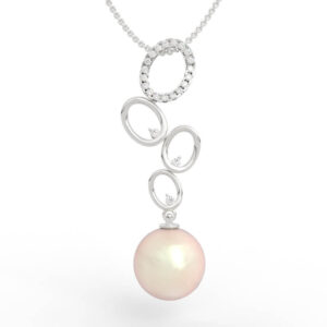 Modern Circle Pearl Drop Pendant PD-SP-PL-FS-0008