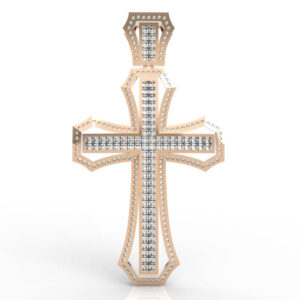 Pave Diamond Cross Necklace PD-PV-RO-MH-0013