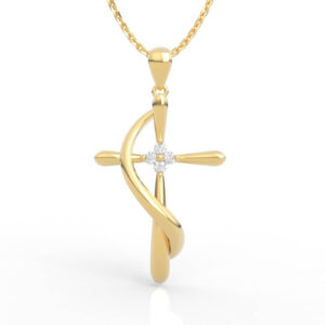 Spiral Cross Pendant PD-SP-RO-MH-0016
