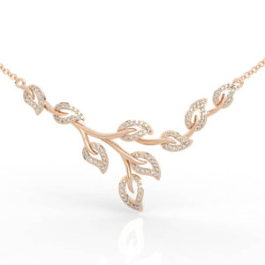 Diamond Star Cluster Necklace PD-PV-RO-FL-0018