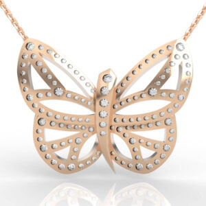 Filigree Butterfly Pendant PD-PV-RO-AN-0004