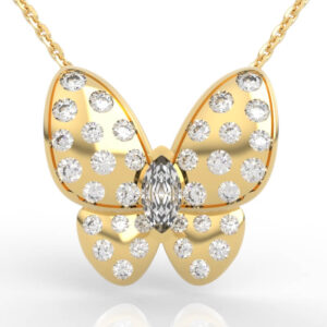 Marquise Diamond Butterfly Pendant PD-PV-RO-AN-0003