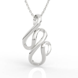 Twisted Initial Pendant Necklace PD-NP-NG-FS-0017